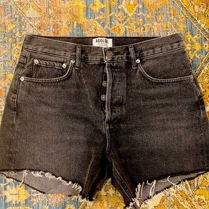Agolde black Micah shorts size 26 black